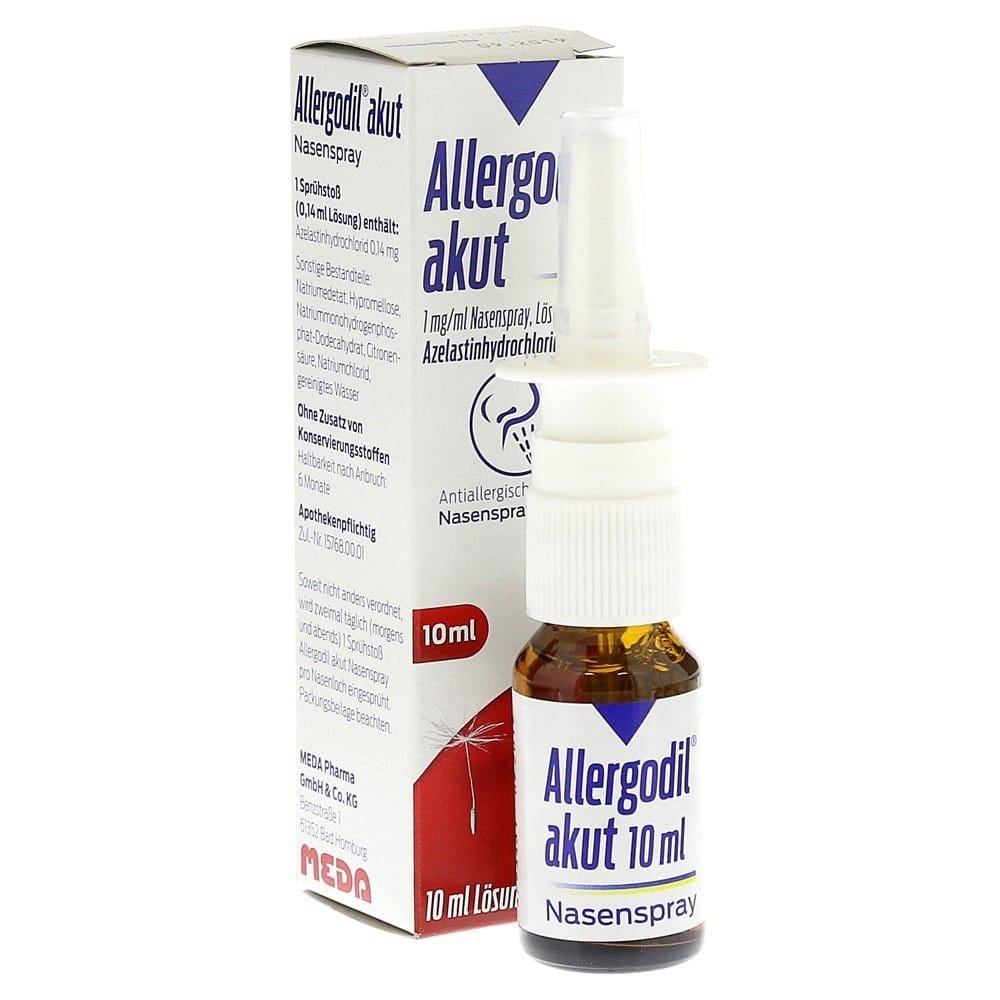 ALLERGODIL Acute nasal spray, 10 ml 1 ALLERGODIL Acute antiallergic nasal spray 10ml bottle