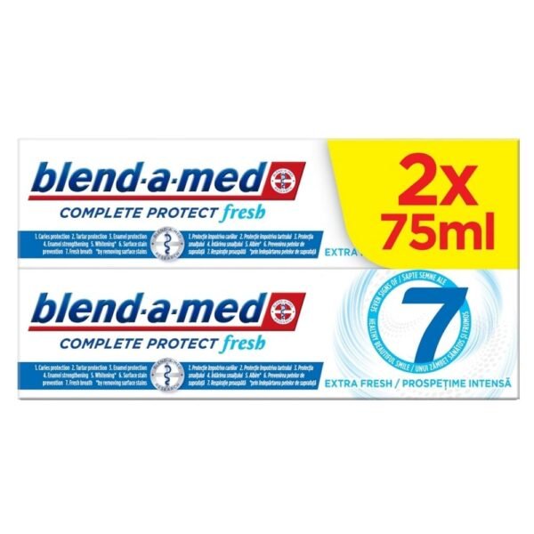 BLEND-A-MED Toothpaste Complete Protect 7 Extra Fresh 2 x 75 ml