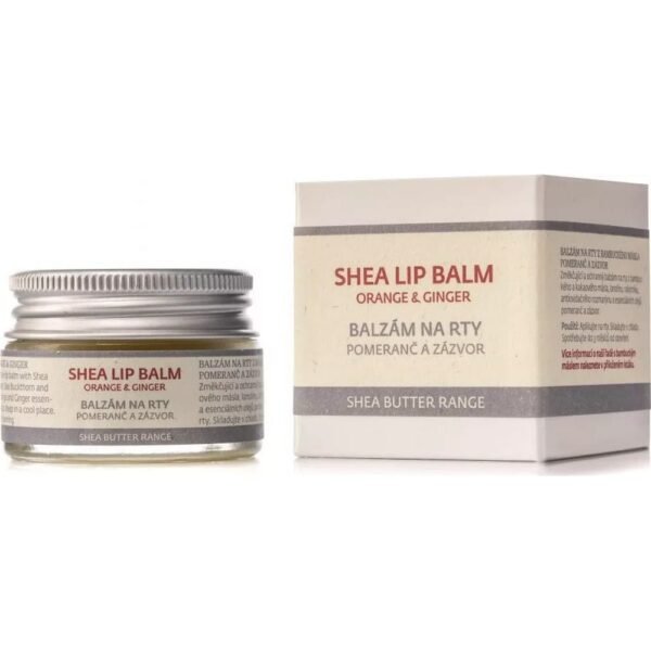 Botanicus Shea Butter Lip Balm / Orange and Ginger 15g,Botanicus Balzám na rty z bambuckého másla / pomeranč a zázvor 15g,Botanicus