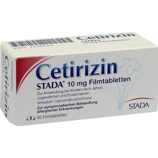 CETIRIZIN STADA 10 mg film -coated tablets, 50 pcs
