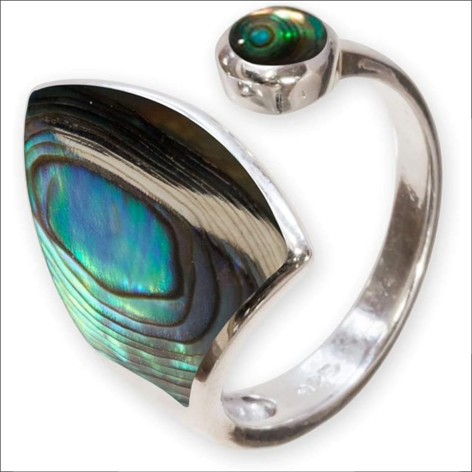 Fly Style 925 Silver Women's Open Ring Adjustable 925 Silver Ring with Stone or Shell Inlays;Anillo abierto Fly Style de Plata 925 para Mujer Anillo Ajustable de Plata 925 con Incrustaciones de Piedra o Concha 2 fly-style-925-silver-womens-open-ring-adjustable-925-silver-ring-with-stone-or-shell-inlays- Paua-Shell.jpg