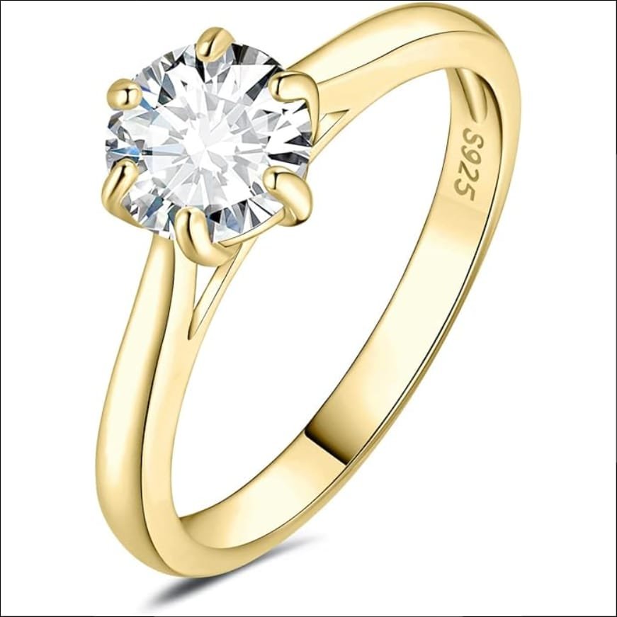 JewelryPalace 1ct 2ct 3ct Round Cut Cubic Zirconia Solitaire Promise Ring;JewelryPalace Anillo de Promesa Solitario de Circonita Cúbica de Corte Redondo de 1 ct, 2 ct y 3 ct 2 jewelrypalace-2-5-round-1ct-zirconia-rings-gold-plated.jpg