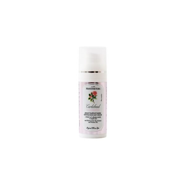 Light day face cream with Karlovy Vary thermal salt, rose extract and precious oils,Lehký denní pleťový krém s karlovarskou termální solí, výtažkem z růže a vzácnými oleji,Manufaktura