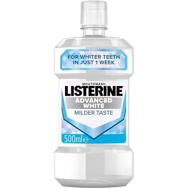 LISTERINE Advanced white mouthwash, 500 ml