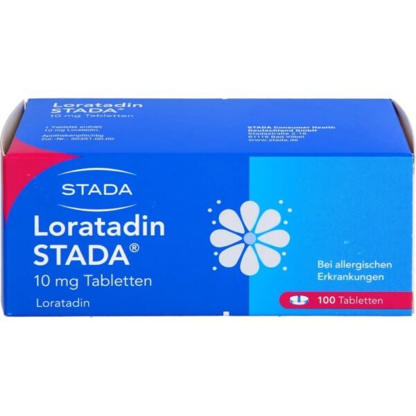 LORATADIN STADA 10 mg allergy tablets – 100-count bulk pack