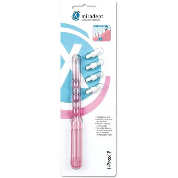 MIRADENT Pointed brush kit I-Prox P tra.pink 1H.4B., 1 pcs