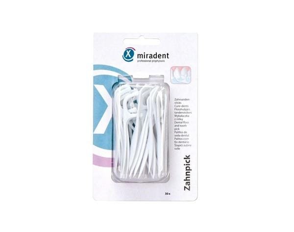 MIRADENT Zahnpick dental floss sticks, 30 pcs