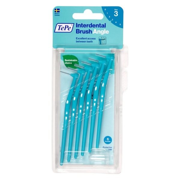 TEPE Interdental brushes Angle blue 0.6 mm in blister pack 6 pcs
​