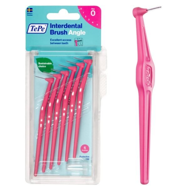 TEPE Interdental brushes Angle pink 0.4 mm in blister pack 6 pcs
