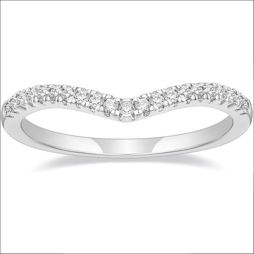 Zakk Eternity Ring Women's Silver Front Ring Narrow V Shape Cubic;Anillo de Eternidad Zakk Anillo Frontal de Plata para Mujer Cúbico Estrecho en Forma de V 2 zakk-eternity-ring-womens-silver-front-ring-narrow-v-shape-cubic-silver.jpg