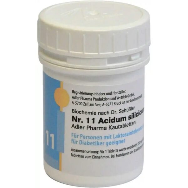 Adler Schüßler Salt No. 11 Acidum silicium D12 chewable tablets, 100g