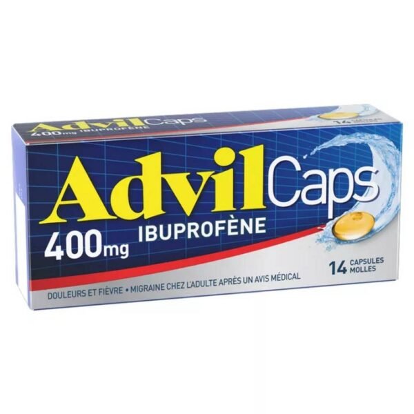 Advilcaps Ibuprofen 400mg 14,Advilcaps Ibuprofène 400mg 14