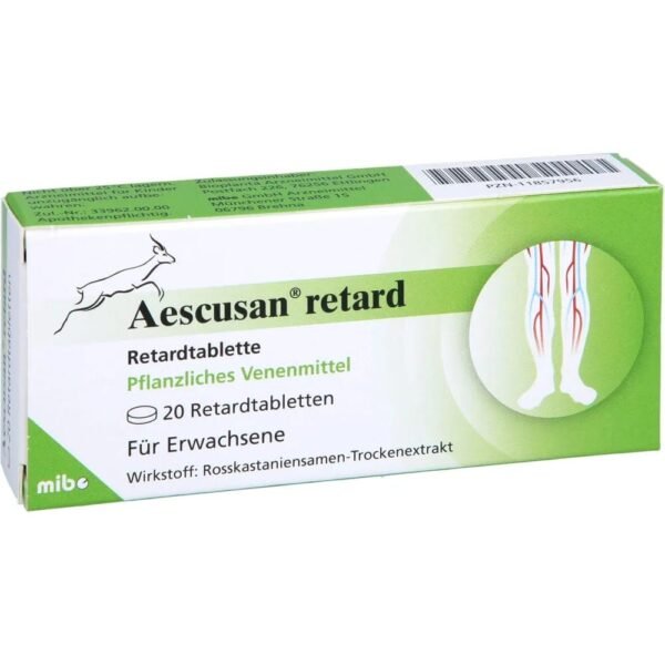 Aescusan Retard tablets, 20 pieces