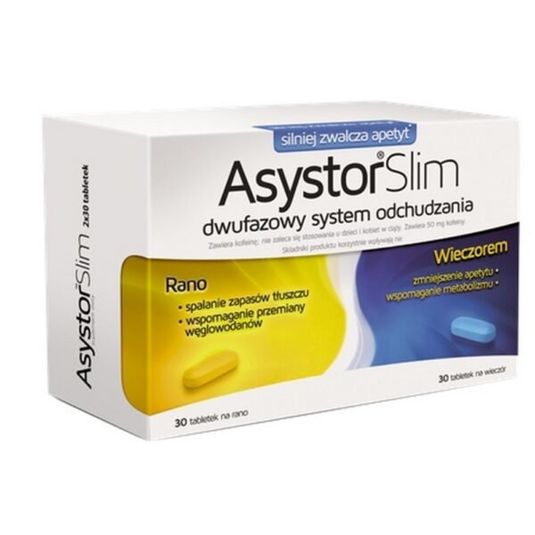 Aflofarm,Asystor Slim Dietary supplement 2 x 30 pieces,70 g, 60,