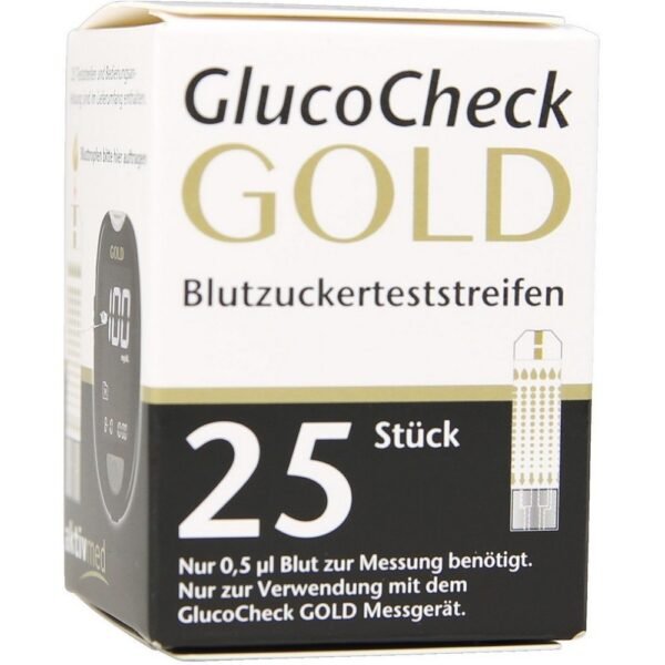 Aktivmed GlucoCheck Gold 25 pcs.,Aktivmed GlucoCheck Gold  25 Stk.