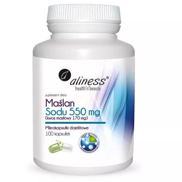 Aliness Sodium Butyrate 550Mg Butyric Acid 170Mg 100 Caps