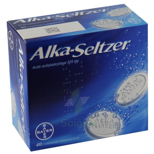 Alka seltzer 324 mg, 40 effervescent tablets,Alka seltzer 324 mg, 40 comprimés effervescents