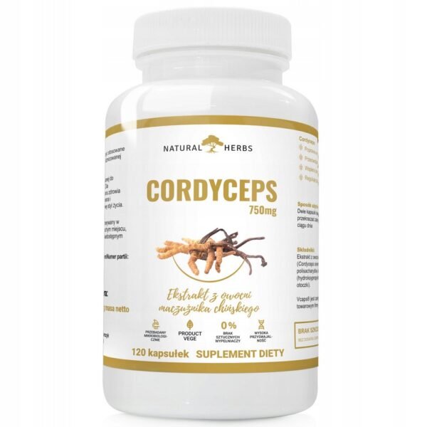 Alto Pharma, CORDYCEPS dietary supplement 750mg,120 pcs,CORDYCEPS suplement diety 750mg, 120 szt.