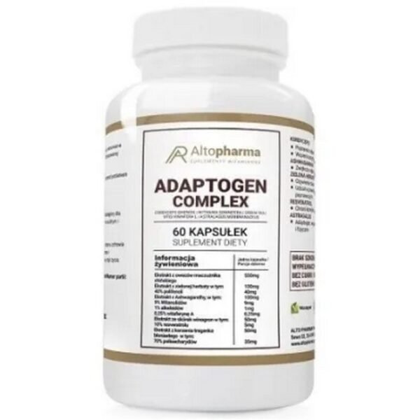 Alto Pharma,Adaptogen Complex dietary supplement ,60 pcs,Adaptogen Complex suplement diety 60 szt.