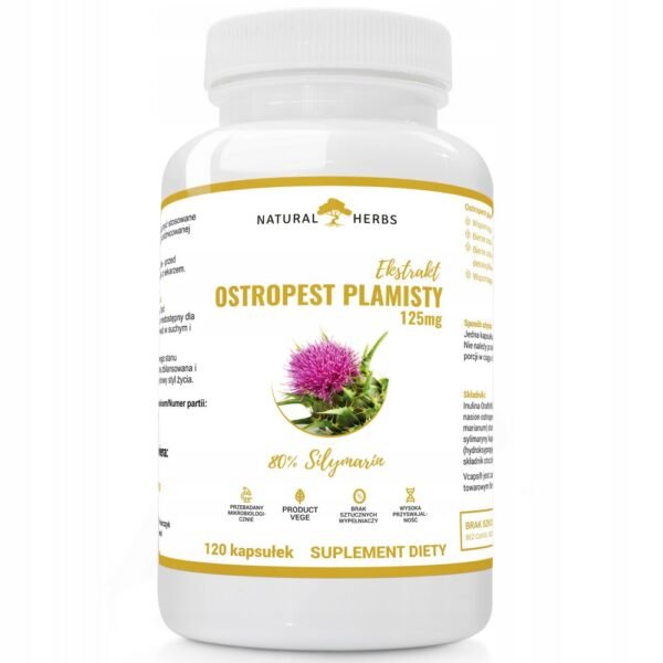 Alto Pharma,Milk Thistle SILIMARIN FOR LIVER,120,Ostropest plamisty sylimaryna na wątrobę, 120,