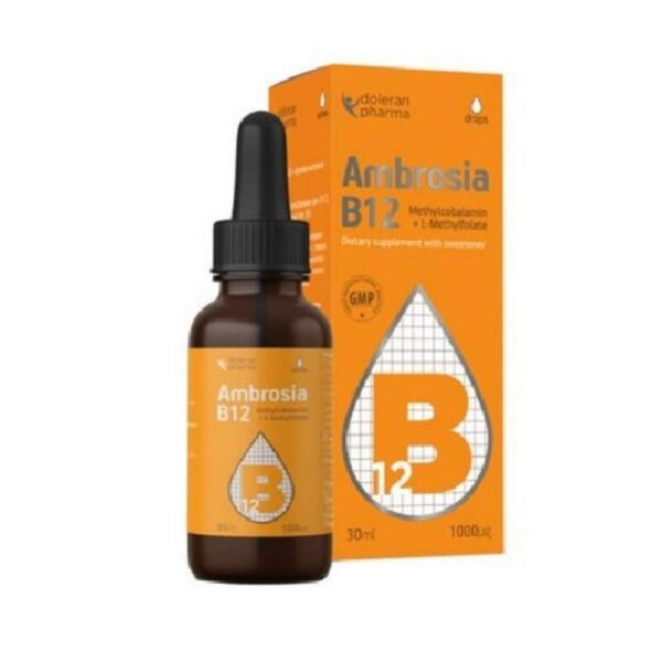 Ambrosia B12, 1000mcg, 30ml, Амброзия B12, 1000мкг