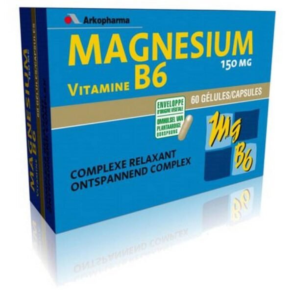 Arkovital Magnesium Vitamins B6, 2 x 60, Arkovital Magnésium Vitamines B6