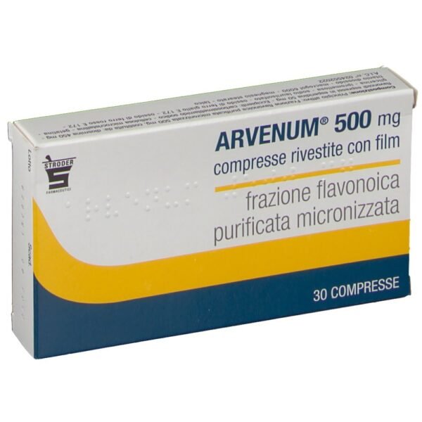 Arvenum 500 mg - 30 coated tablets,Arvenum 500 mg - 30 compresse rivestite,STRODER SRL