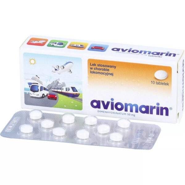 Teva Pharmaceutical Industries Ltd,Aviomarin 50mg, 10 tablets,Aviomarin 50mg, 10 tabletek
