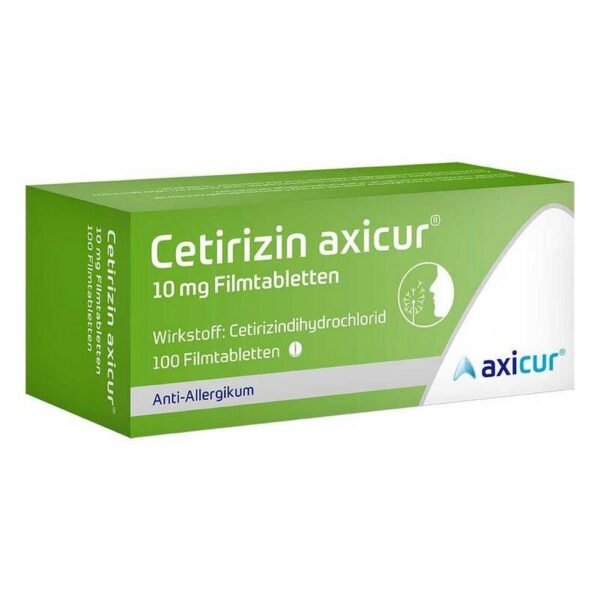 axicorp Pharma Cetirizine dihydrochloride axicorp film-coated tablets, 100 pieces