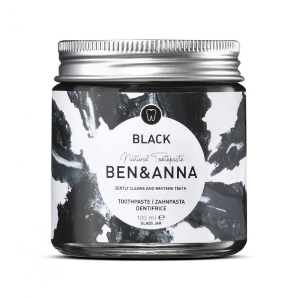 BEN & ANNA Toothpaste for teeth whitening with activated charcoal 100 ml