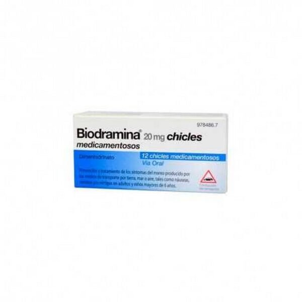 Biodramina 20 MG 12 Chewing Gums