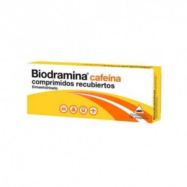 Biodramina 50 MG Caffeine 12 Tablets