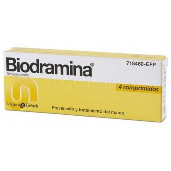 Biodramine 50 MG 4 Tablets