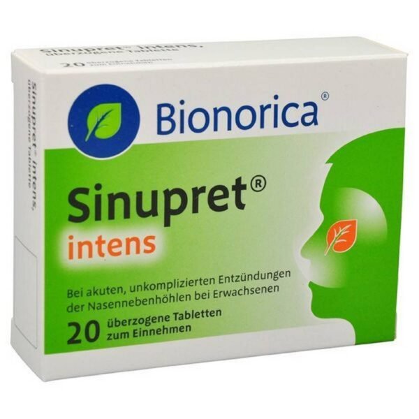 Bionorica Sinupret intens überzogene Tabletten, 40 Stück,Bionorica Sinupret intens coated tablets