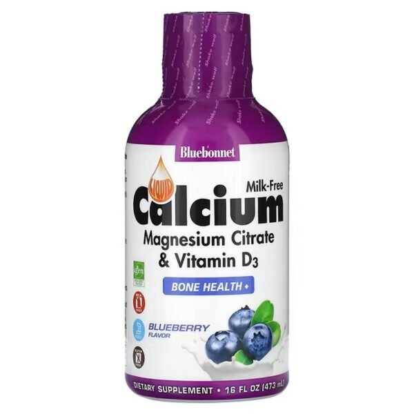 Bluebonnet Nutrition, Calcium Magnesium Citrate Liquid Supplement with Vitamin D3,  16 fl oz (473 ml),Bluebonnet Nutrition, жидкая добавка с цитратом кальция и магния и витамином D3473 мл (16 жидк. унций)