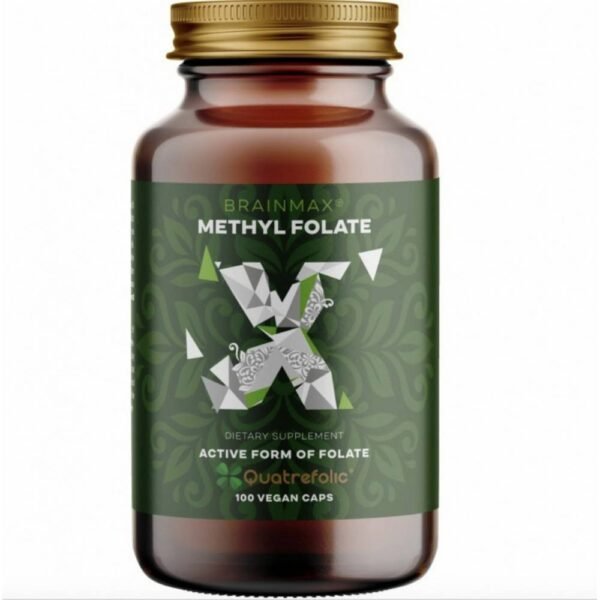BrainMax Methyl Folate, Kyselina listová v aktivní formě, BrainMax Methyl Folate, Active Folic Acid, 400 mcg, 100