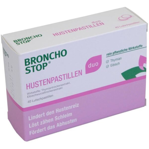 Bronchostop Duo Hustenpastillen, 40 Stück,Bronchostop Duo cough lozenges