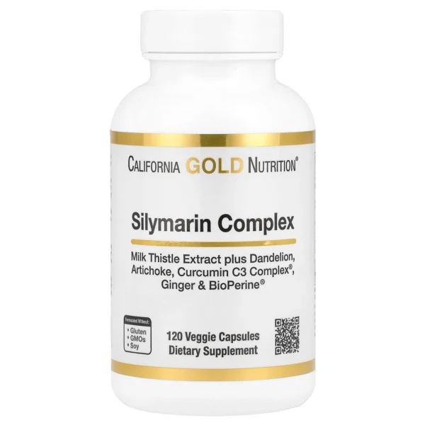 California Gold Nutrition, Silymarin Complex, Milk Thistle Extract plus Dandelion, , 120 Vegetable Capsules,California Gold Nutrition, Silymarin-Komplex, Mariendistel-Extrakt plus Löwenzahn, 120 pflanzliche Kapseln