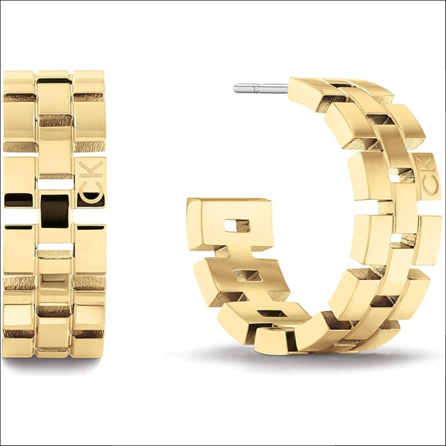 Calvin Klein GEOMETRIC Women's Creole Earrings;Pendientes Criollos GEOMÉTRICOS de Mujer Calvin Klein 1 calvin-klein-geometric-womens-creole-earrings.jpg