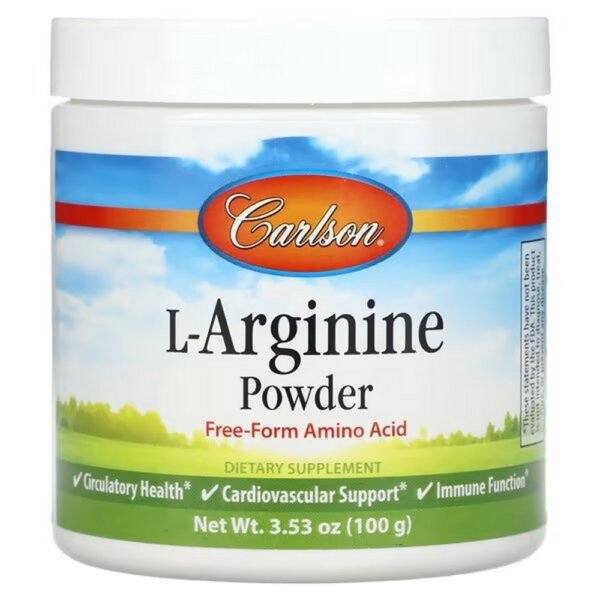 Carlson, L-Arginine Powder, 100 g (3.53 oz.),Carlson, L-Arginin-Pulver, 100 g (3,53 oz.)