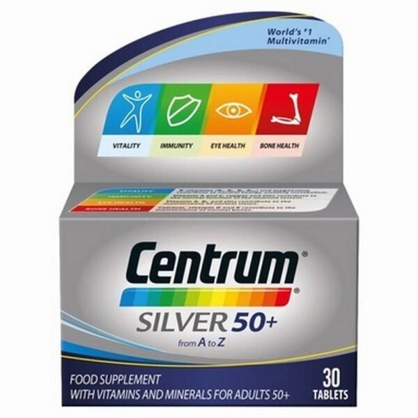 Centrum Silver 50+ multivitamins, 30, Центрум Силвър 50+ мултивитамини