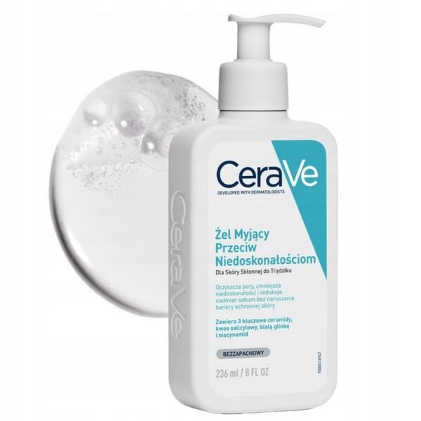 CeraVe,CeraVe Cleansing gel against imperfections 236ml,CeraVe Żel myjący przeciw niedoskonałościom 236ml