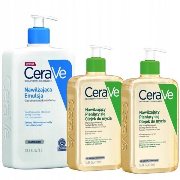 L'Oreal,CeraVe Cleansing Oil 473ml x 2 pieces,CeraVe Olejek do mycia 473ml x 2 sztuki