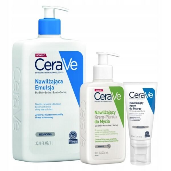 L'Oreal,CeraVe Cream-Foam Cleansing Set Facial Cream,CeraVe Zestaw Krem-Pianka do Mycia Krem do Twarzy