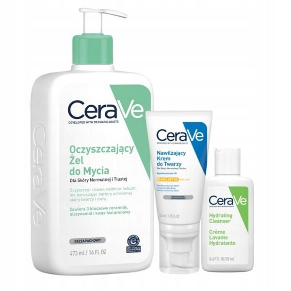 L'Oreal,CERAVE Face Cream SPF50 Purifying Washing Gel,CERAVE Krem Twarzy SPF50 Oczyszczający Żel Mycia