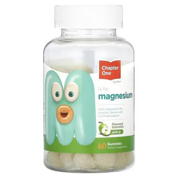 Chapter One, Magnesium Gummies, Apple, Magnesium Gummies, Apple, 60 gummies,Kapitel Eins, Magnesiumgummis, Apfel, 60 Gummis