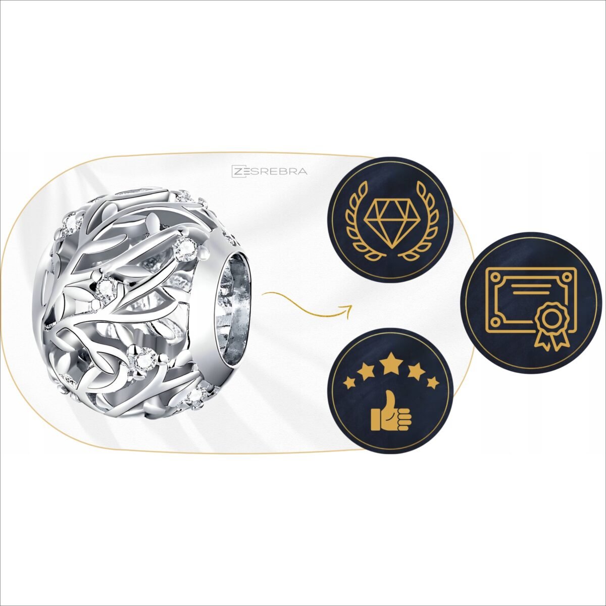 CHARMS BRANCHES silver 925 silver leaves pendant bead charms pr. S925;DIJES RAMAS plata 925 colgante de hojas de plata abalorios pr. S925