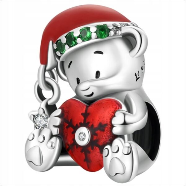 Charms Pendant Charms Christmas Teddy Bear Charms Trusky;Encantos Encantos Colgantes Encantos de Oso de Peluche de Navidad Trusty