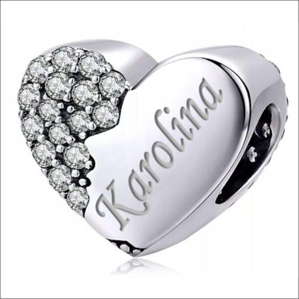 Charms Pendant Charms Heart ENGRAVING Silver 925 Charms Trusky;Dijes Dijes Colgantes Grabado en Corazón Dijes de Plata 925 Trusty