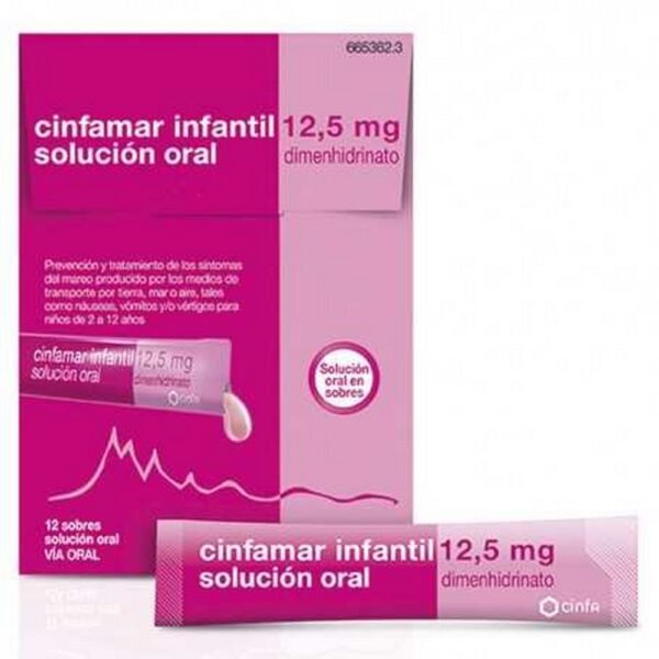 Cinfamar Childrens 12.5 MG Oral Solution 12 U